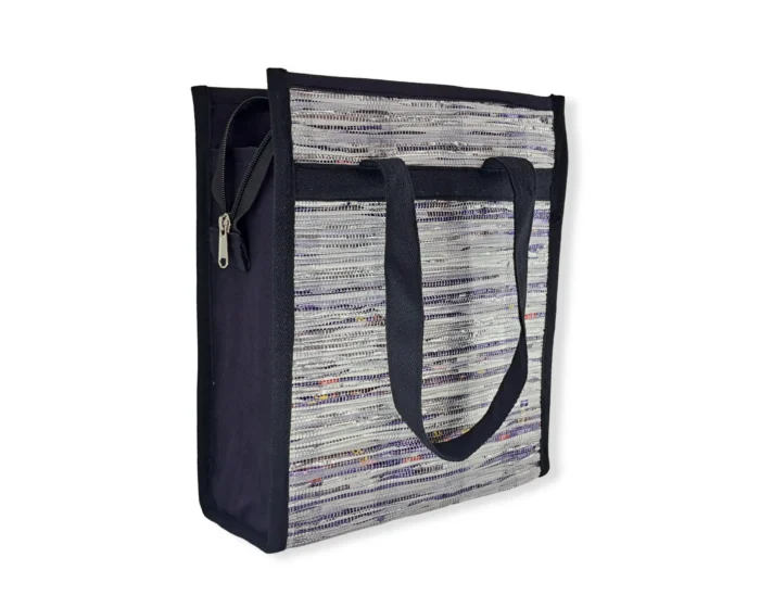 Tote Tiffin Bag Silver-Purple