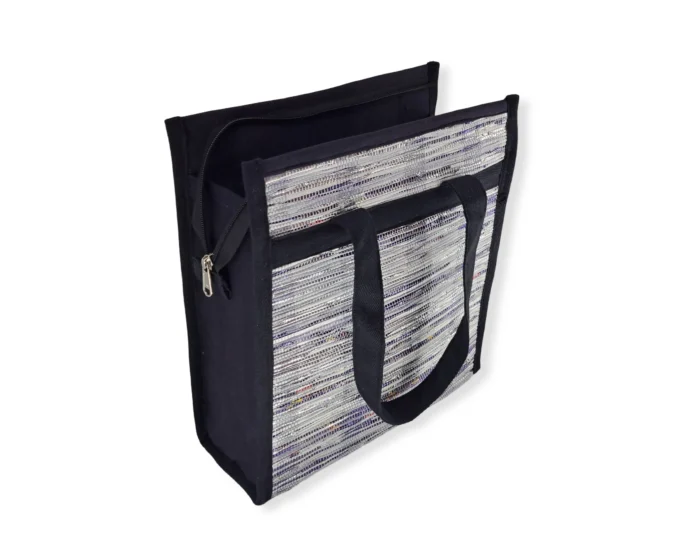 Tote Tiffin Bag Silver-Purple