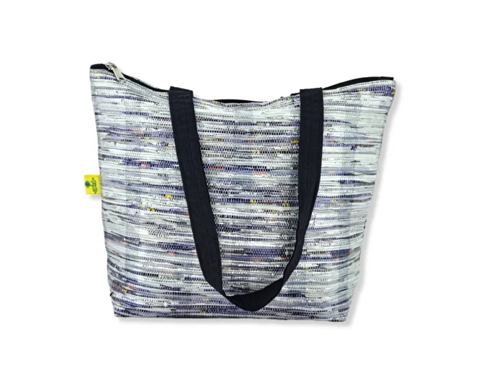 Shopping Bag Purple-White