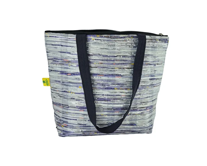 Shopping Bag Purple-White