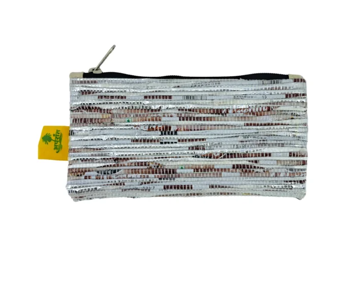 Hand Pouch Silver-Brown