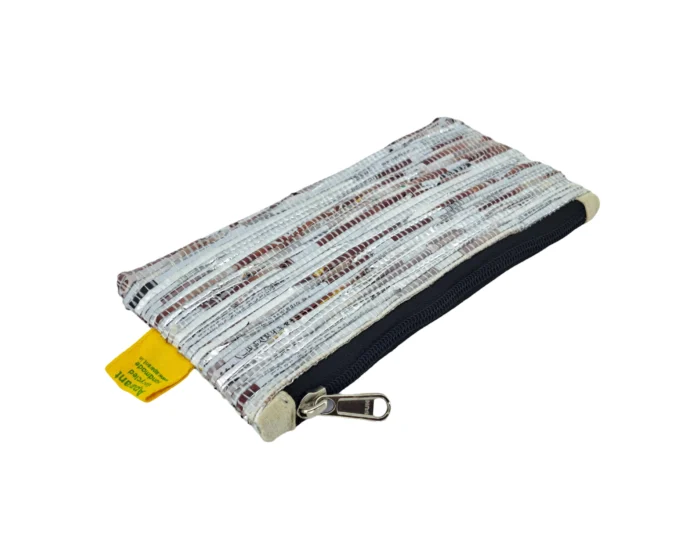 Hand Pouch Silver-Brown