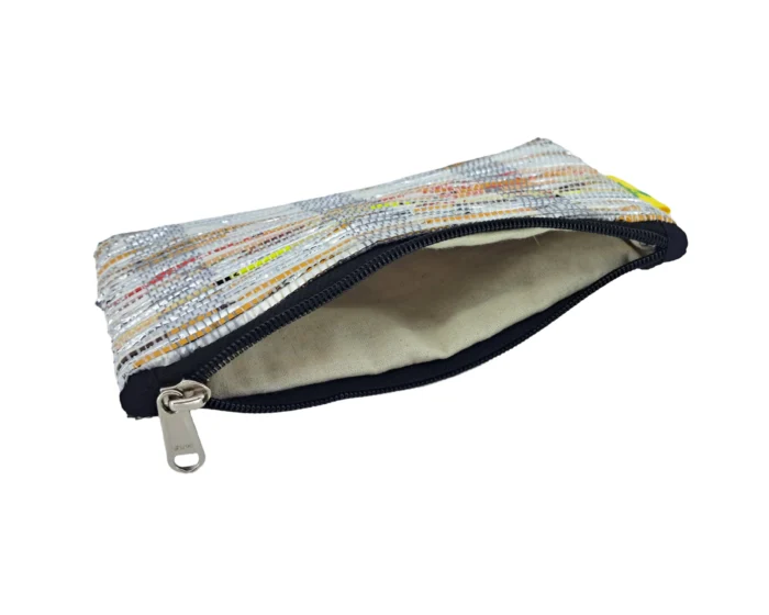 Hand Pouch Silver-Yellow