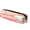 Eco-Friendly Silver & Pink Pencil Pouch – Handcrafted & Sustainable